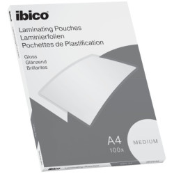 Lamineringslomme Ibico Basics Medium A4 100stk
