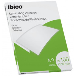 Lamineringslomme Ibico A3 100mic. 100stk