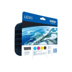 LC985 Value pack C + M + Y + BK - 1 af hver farve