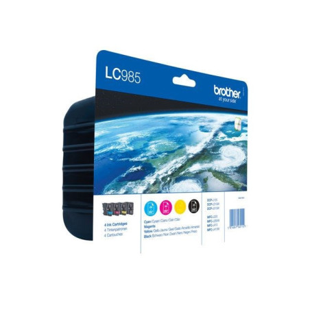 LC985 Value pack C + M + Y + BK - 1 af hver farve