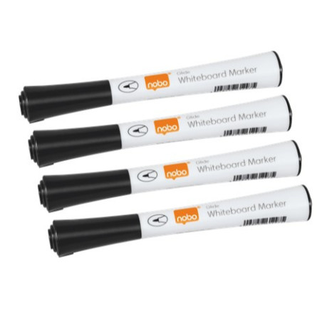 Marker Glide WB whiteboard Fine Tip black 4stk