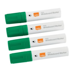 Whiteboard marker 12mm ChiselTip grøn 4stk
