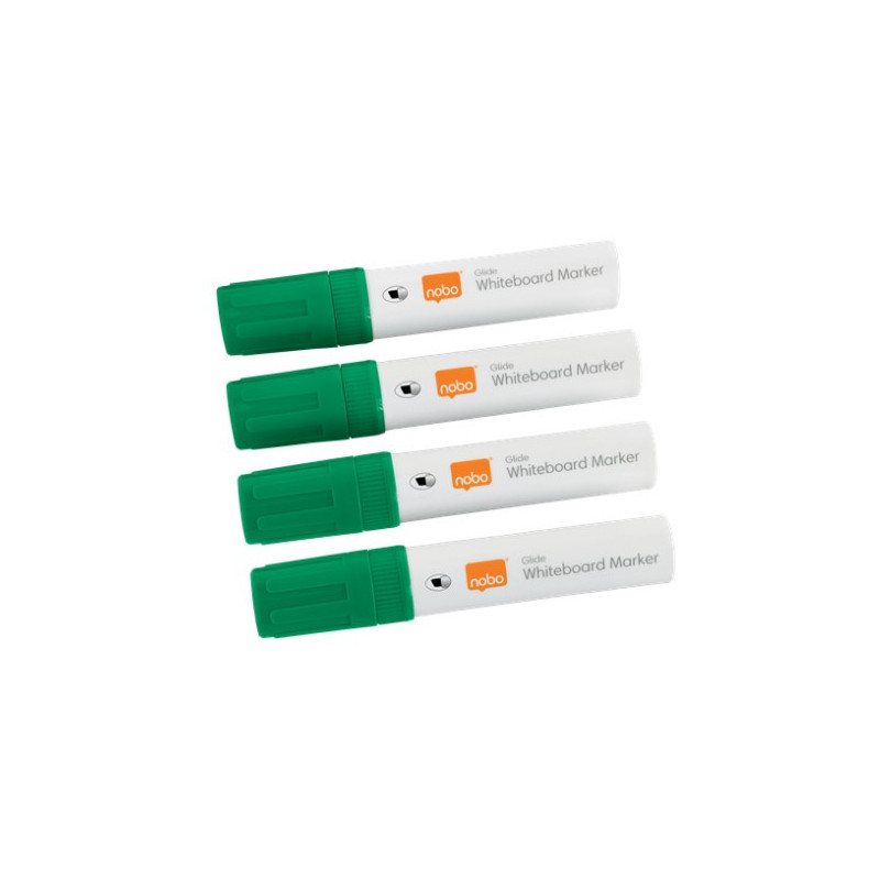 Whiteboard marker 12mm ChiselTip grøn 4stk