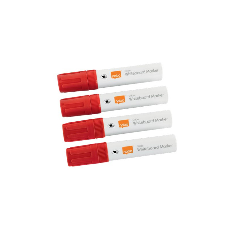 Marker Glide whiteboard ChiselTip rød 4stk Marker Glide whiteboard ChiselTip rød 4stk