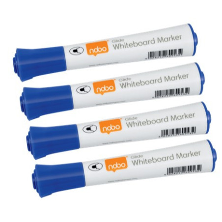 Marker Glide whiteboard BulletTip blå 10stk
