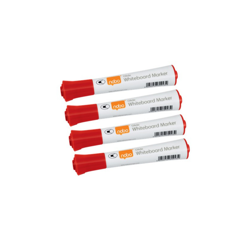 Marker Glide whiteboard BulletTip rød 10stk Marker Glide whiteboard BulletTip rød 10stk
