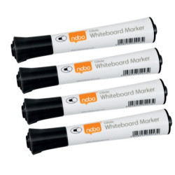 Marker Glide whiteboard BulletTip sort 10stk