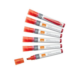 Marker LiqInk whiteboard ChiselTip rød 10stk
