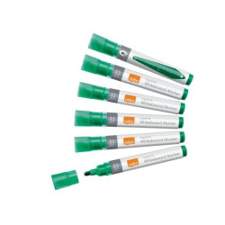 Marker LiqInk whiteboard BullTip grøn 10stk