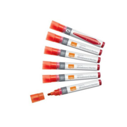 Marker LiqInk whiteboard BulletTip rød 10stk