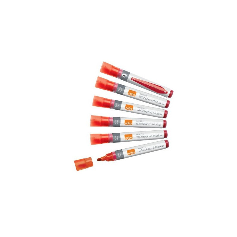 Marker LiqInk whiteboard BulletTip rød 10stk Marker LiqInk whiteboard BulletTip rød 10stk
