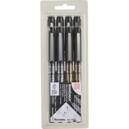 CARTOONIST MANGAKA Black 8-set