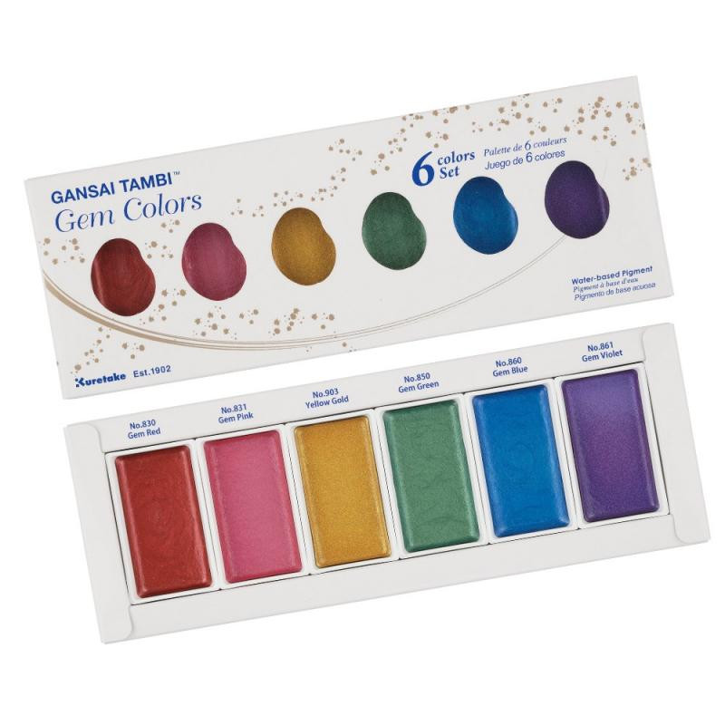 GANSAI TAMBI GEM COLORS 6 colors set GANSAI TAMBI GEM COLORS 6 colors set