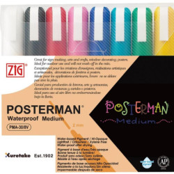 Marker Posterman 2mm 8-sæt
