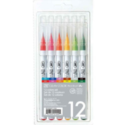 Clean Color Pensel Pen Sæt m. 12