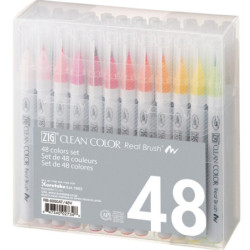 Clean Color Pensel Pen Sæt med 48 stk