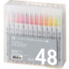 Clean Color Pensel Pen Sæt med 48 stk