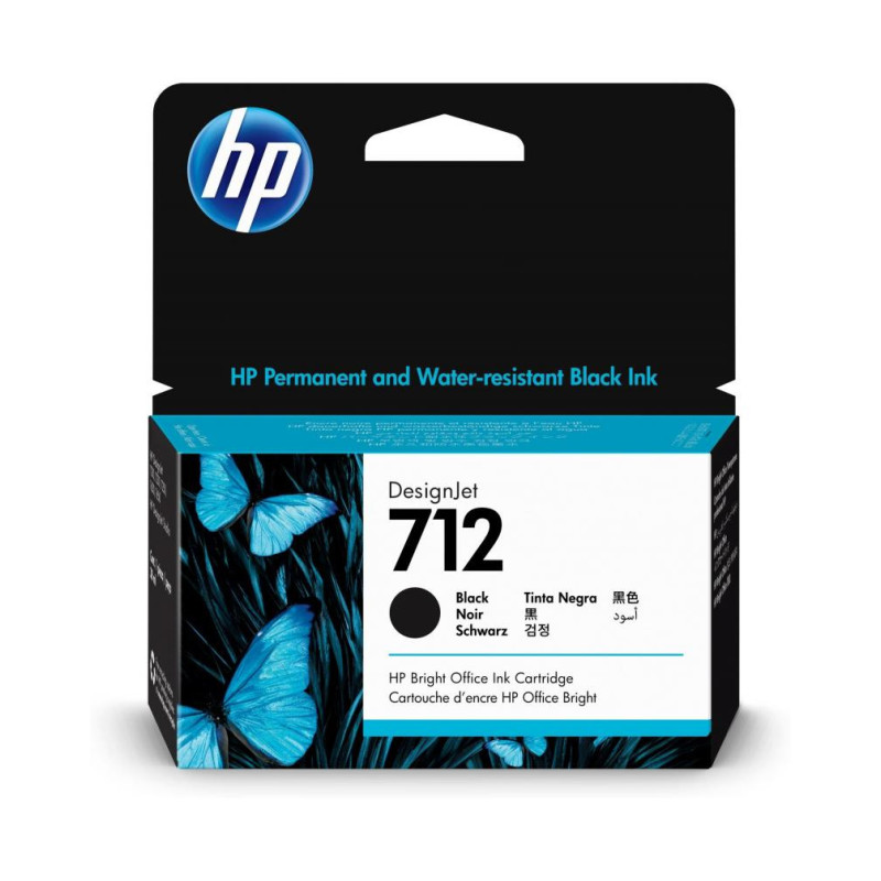 HP 712 38ml Black DesignJet blækpatron