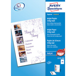 Avery 2579-100 blaekprinter fotopapir