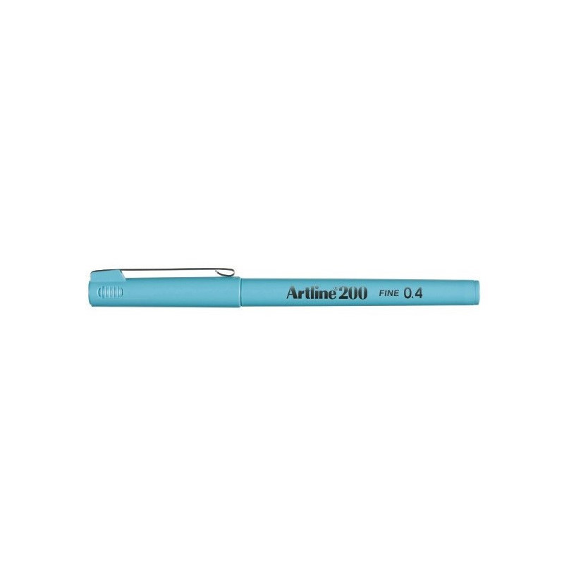 Fineliner Artline 200 Fine 0.4 lyseblå