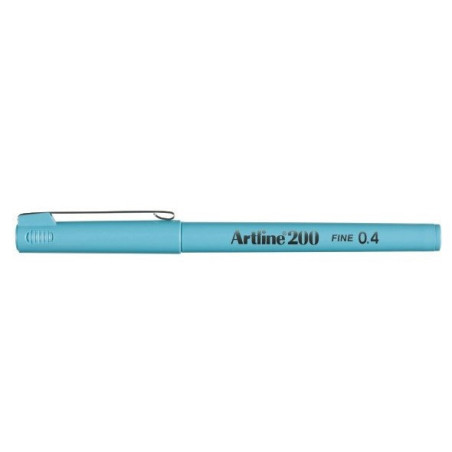 Fineliner Artline 200 Fine 0.4 lyseblå