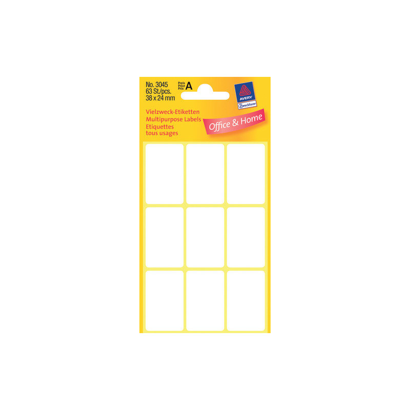 Avery 3045 Labels-Etiketter