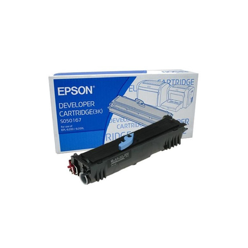C13S050167 sort toner EPL-6200 original Epson (3000 sider)