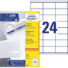 Avery 3422 hvide labels 24 pr.ark