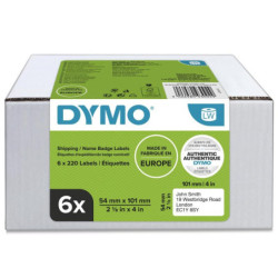 LW 54mm x 101mm Shipping Labels (hvid) 6 x 220 stk