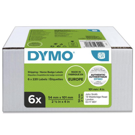 LW 54mm x 101mm Shipping Labels (hvid) 6 x 220 stk