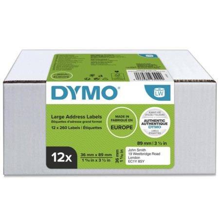 LW 36mm x 89mm Store Adresse Labels 12 x 260 labels