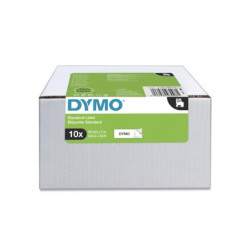 D1 Tape 19mm x 7m (sort på hvid) 10 Pack
