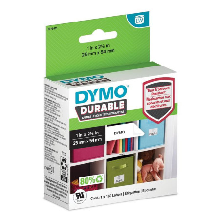 LW Durable 25mm x 54mm små multi-purpose 160 labels