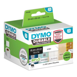 LW Durable 25mm x 25mm square multi-purpose 1700 labels