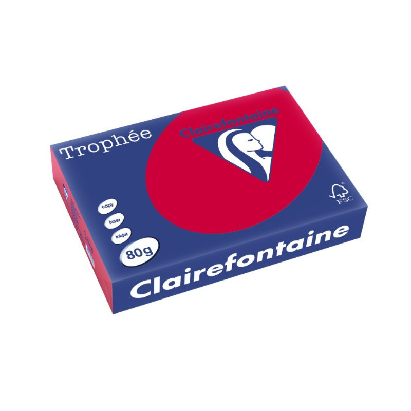 Julerødt A4 Papir 80g print og kopi 500ark