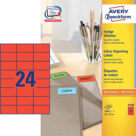 Avery 3448 Universale Labels-Etiketter