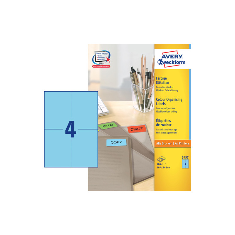 Avery 3457 Universale Labels-Etiketter