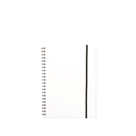 Notesbog A5 plast med spiralryg transparent