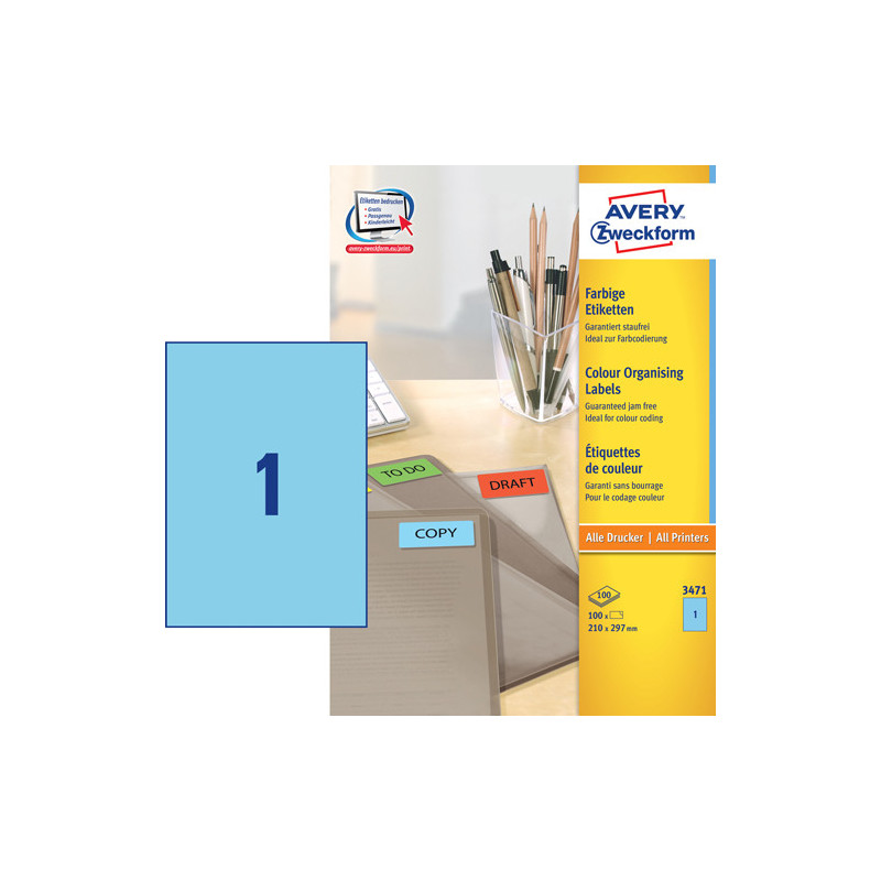 Avery 3471 Universale Labels-Etiketter Avery 3471 Universale Labels-Etiketter