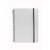 Notesbog A4 plast med spiralryg transparent