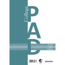 College pad A4 70g-70 sheets ruled 3stk