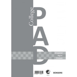 College pad A4 70g-70 sheets squared 3stk