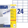 Avery 3474 hvide labels 24 pr. ark