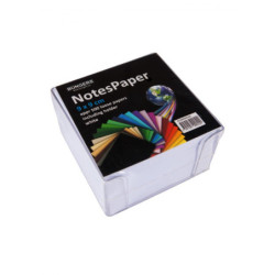 Kubusblok m-holder ikke klæb 90x90mm 500ark hvid