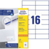 Avery 3484 hvide labels 16 pr. ark