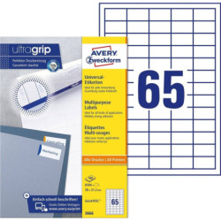 Avery 3666 hvide labels 65 pr. ark
