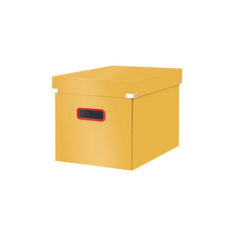 Arkivboks Click & Store Cosy Cube L gul
