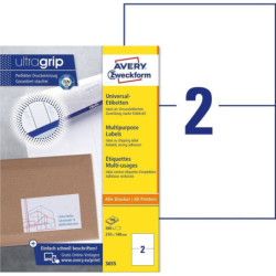 Avery 43655-ELA026 210x148 2 pr. ark 100ark (Udsalg kun 1stk)