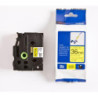 TZe tape 36mmx8m flexible sort-gul