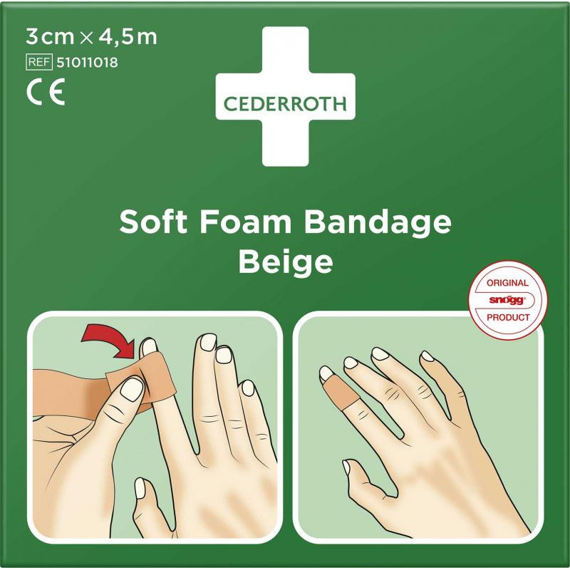 Soft Foam Bandage Beige 3cm x 4 Soft Foam Bandage Beige 3cm x 4